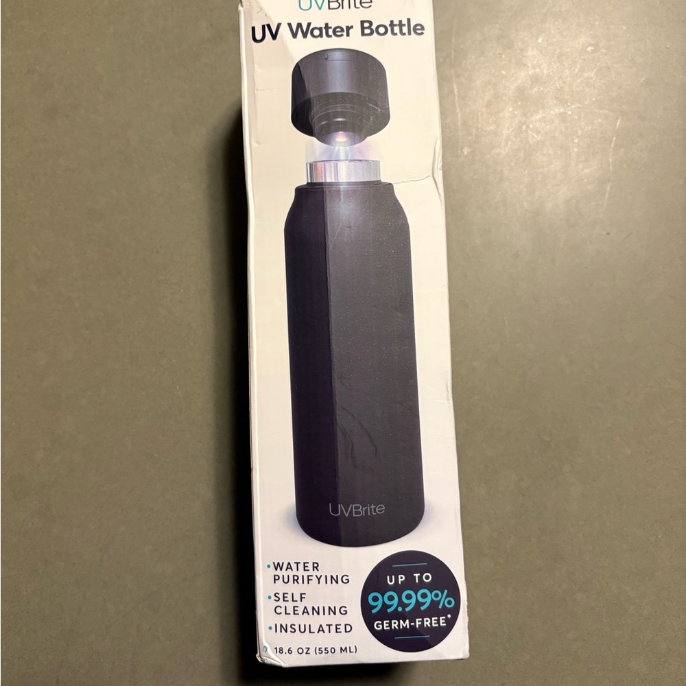 Black UV Water Bottle